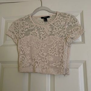 Lacy crop top